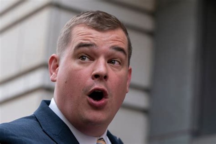 Mike Howell, director of Heritage Foundation's Oversight Project, speaks outside the federal courthouse in Washington, about the release of Prince Harry's immigration files after the Duke of Sussex admitted to using illegal drugs. Photo / Manuel Balce Ceneta, AP