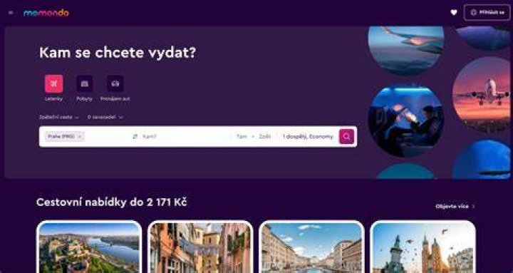 momondo homepage