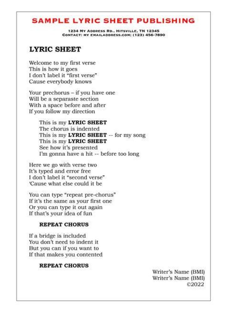 Music and Lyrics