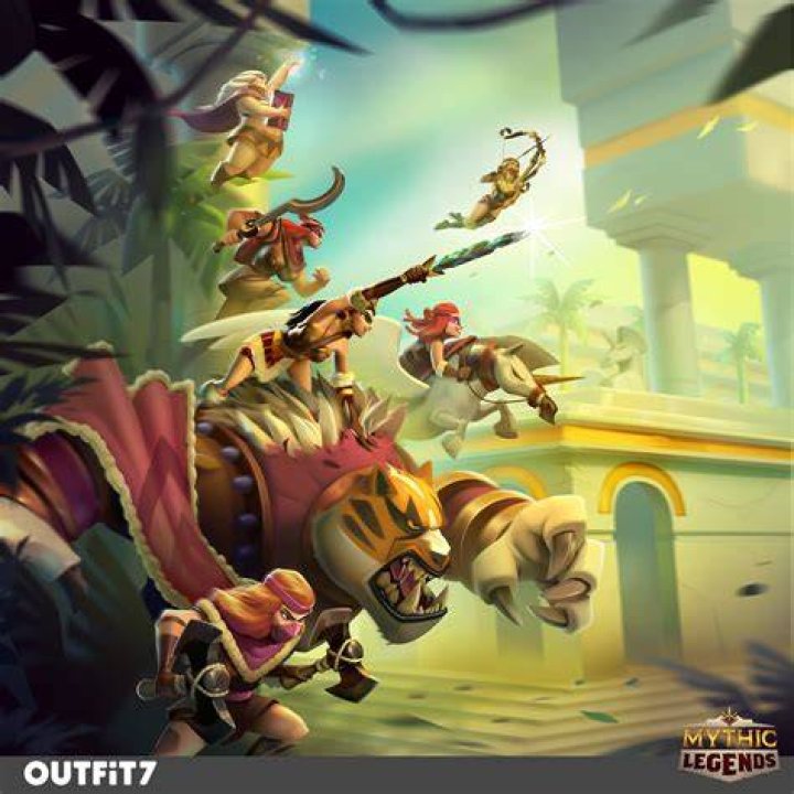 Mythic Legends artwork showing characters in action.