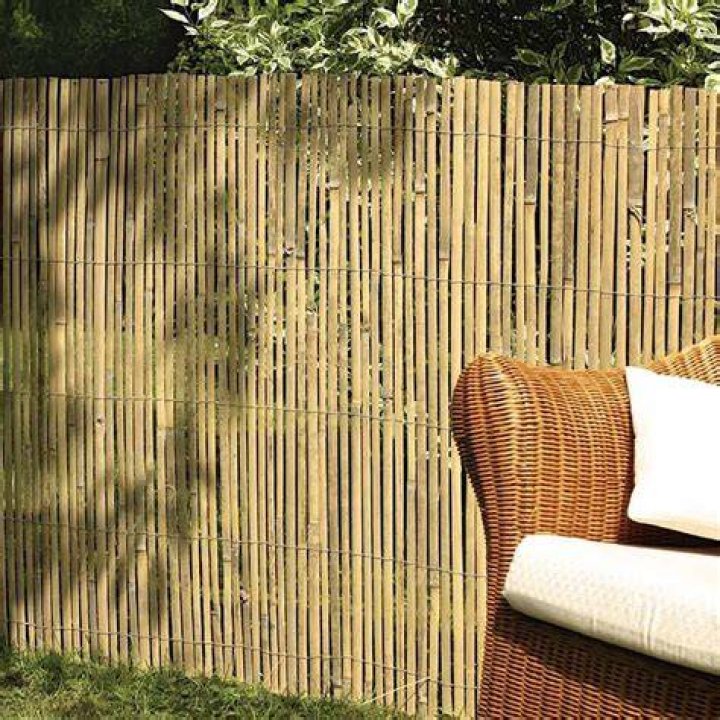 Natural Bamboo Fencing Decorative No Dig Fence Panels 3:4 Ecomm Wayfair.com