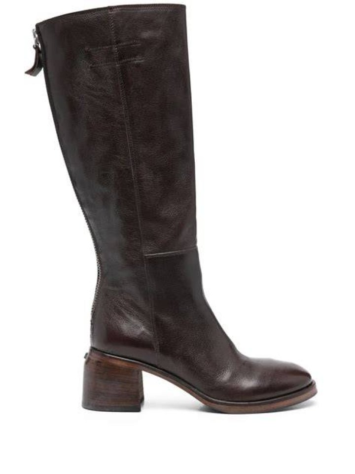 Olive 60mm Leather Boots