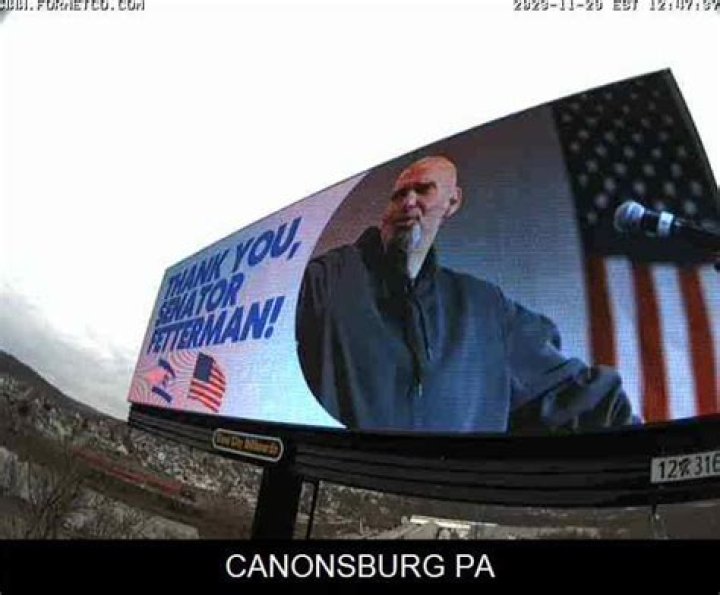 On billboards, Jewish group thanks Fetterman for Israel support The