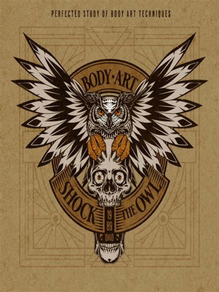 Owl body art Owl body art