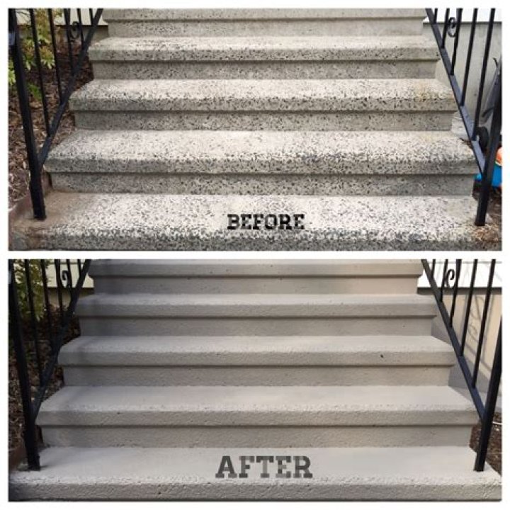 painting concrete stairs