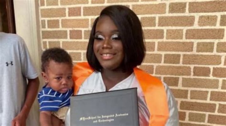 Pashun Jeffery and her son Taylen Mosley. Photo / AP