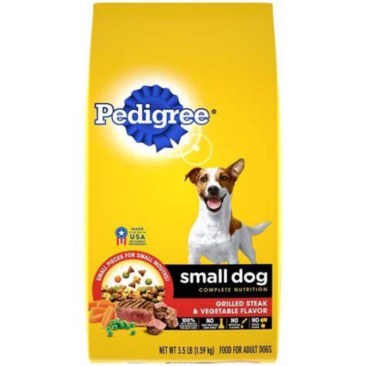 Pedigree Small Dog Complete Nutrition Grilled Steak & Vegetable Flavor Small Breed Dry Dog Food