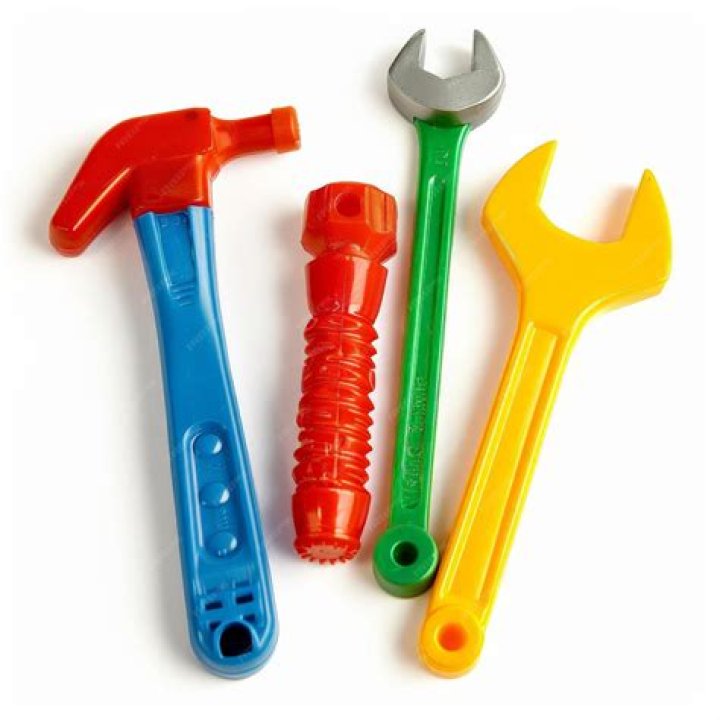 plastic toy tools