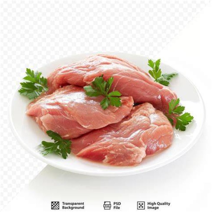 Raw turkey meat steaks raw turkey meat steaks on a wooden cutting board meat ready for cooking