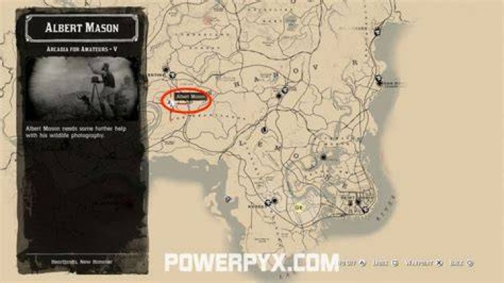 Red Dead Redemption 2 Arcadia for Amateurs Stranger Mission - Where to find Albert Mason