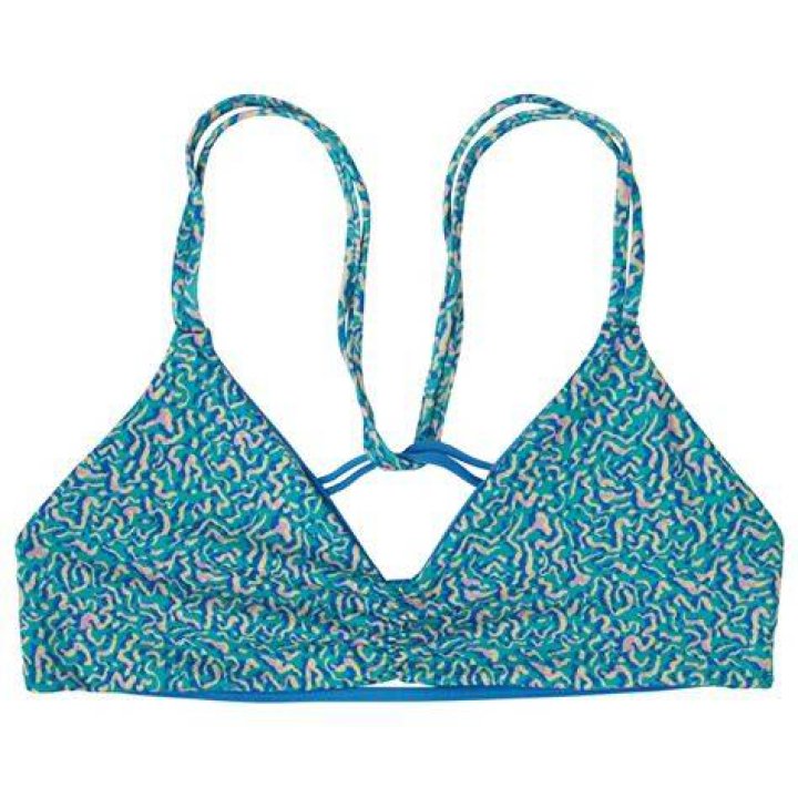 Reversible Seaglass Bay Bikini Top, sustainable swimwear