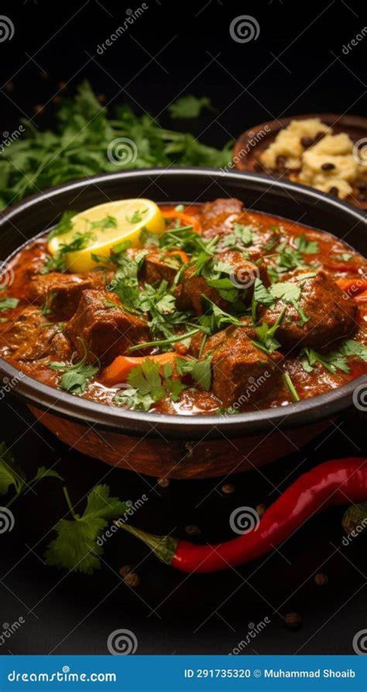 Rogan Josh rogan josh in a bowl it is a popular indian goat mutton curry