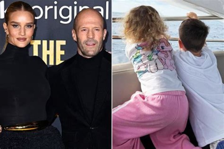 Rosie Huntington-Whiteley Vacations With Her and Jason Statham's Kids