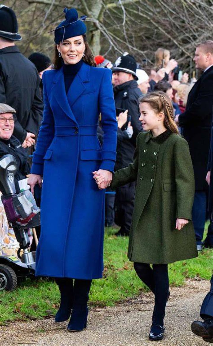 sandringham, norfolk december 25 catherine, princess of wales and princess charlotte of wales attend the christmas morning service at sandringham church on december 25, 2023 in sandringham, norfolk photo by samir husseinwireimage
