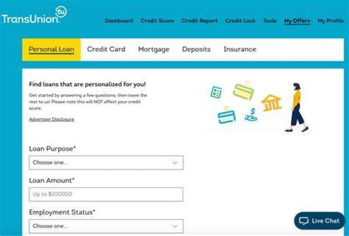 Screenshot of TransUnion subscription page Screenshot of TransUnion subscription page