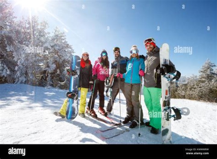 Skiers and boarders enjoy Happy Valley at Whakapapa Ski Area, Mt Ruapehu. 