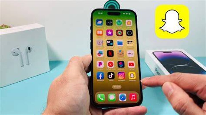 Snapchat app on iPhone