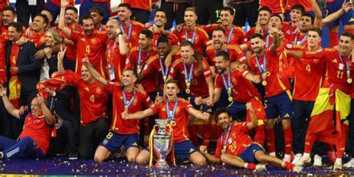 Spain before their semifinal victory over Sweden. Photo / Photosport