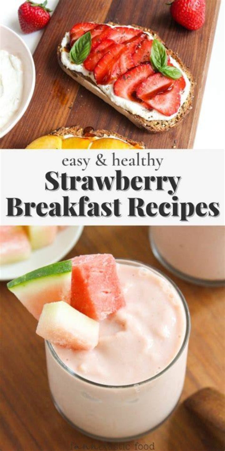 strawberry breakfast in full of bowl