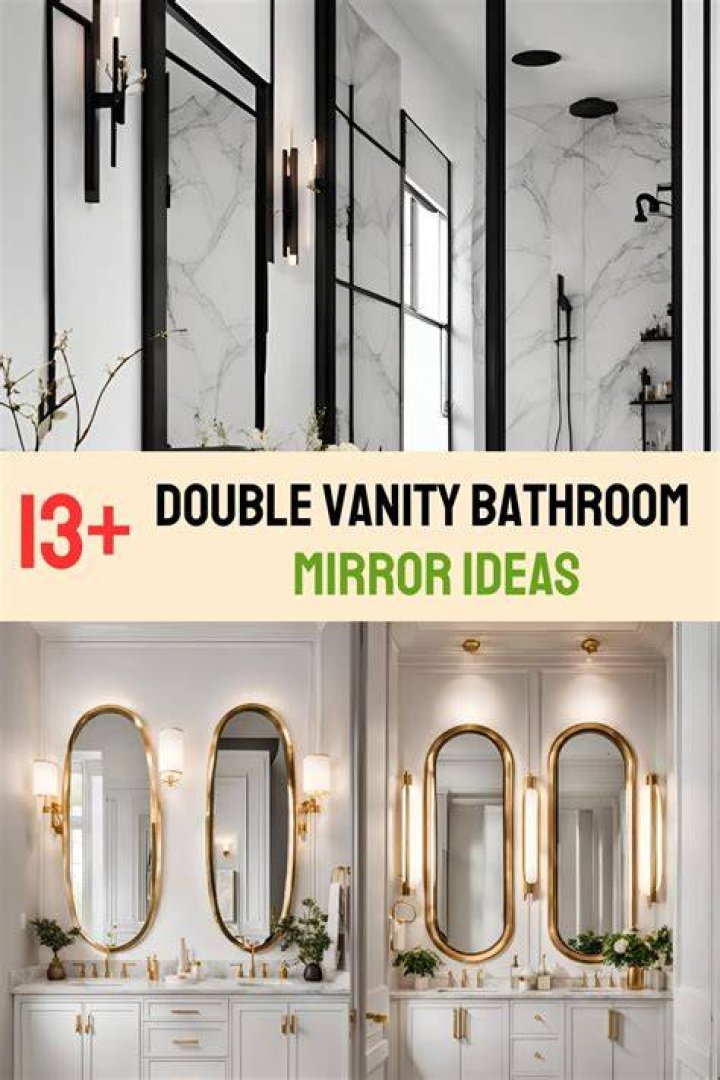 Stunning bathroom with a double vanity with marble top.