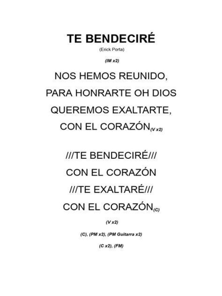 Te Bendeciré by Erick Porta