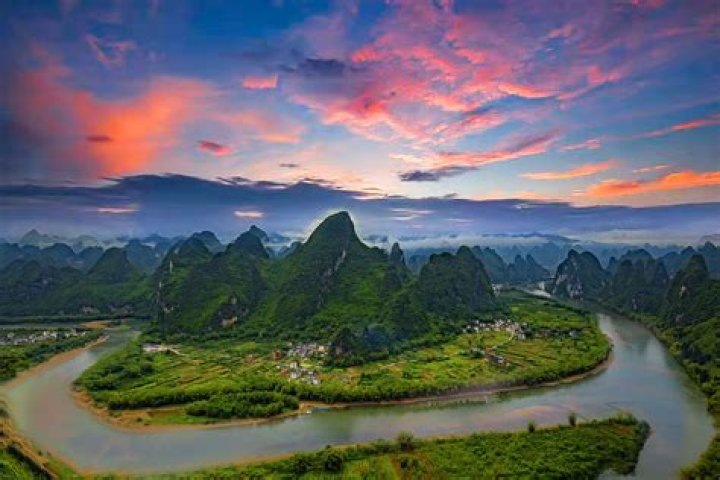 The Li River in Guangxi Zhuang Autonomous Region, China