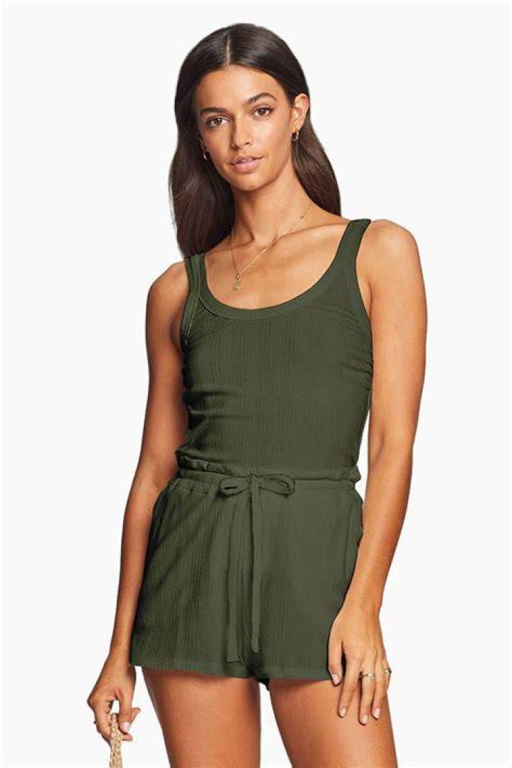 vitamin A Sienna Tank, sustainable swimwear