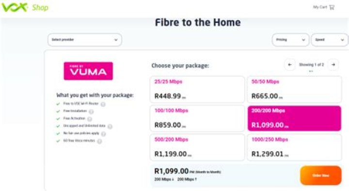 Vumatel prices Vumatel prices