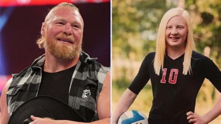 Who does Brock Lesnar have a daughter with?