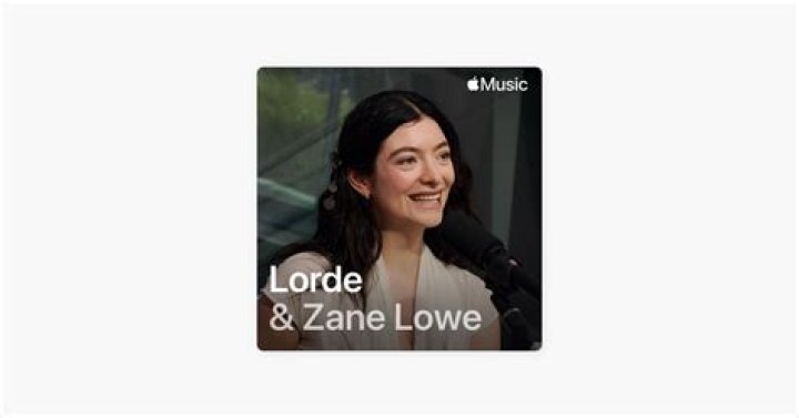 Zane Lowe with Lorde.