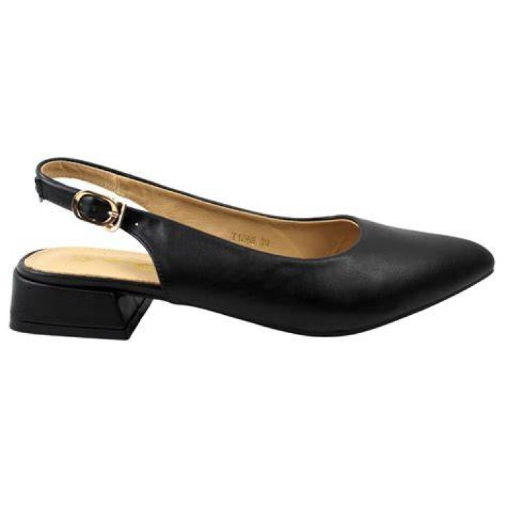 Zapatos de sal&oacute;n slingback en piel cepillada