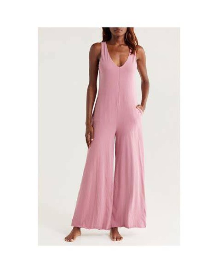 Zaria Organic Pima Cotton-Jersey Jumpsuit
