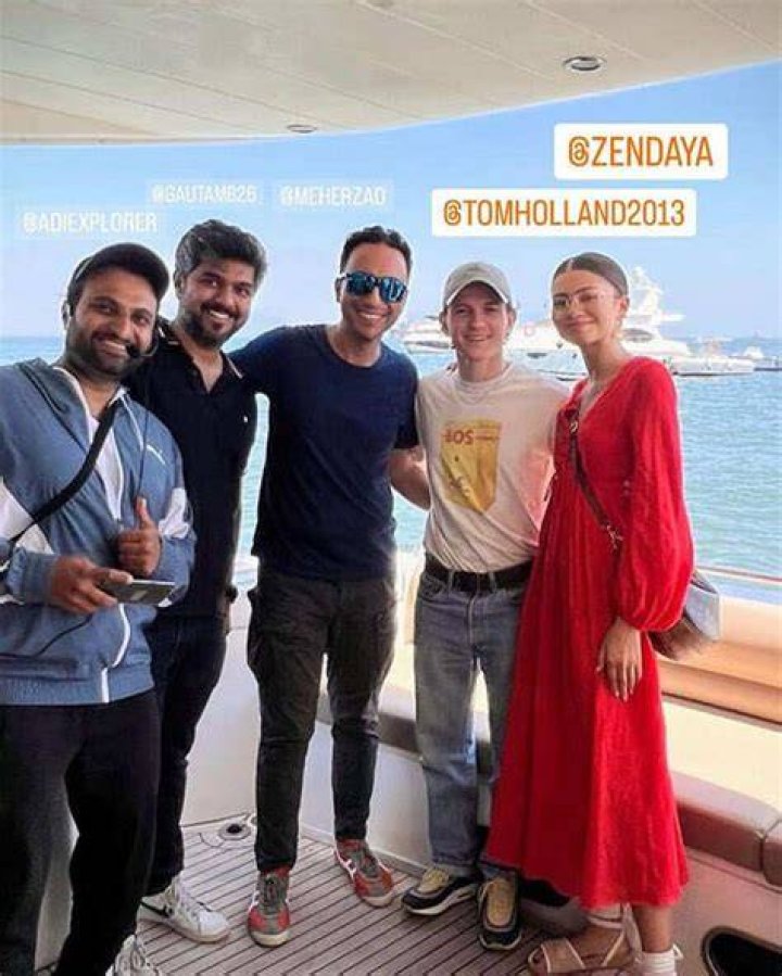 zendaya tom holland mumbai india yacht date
