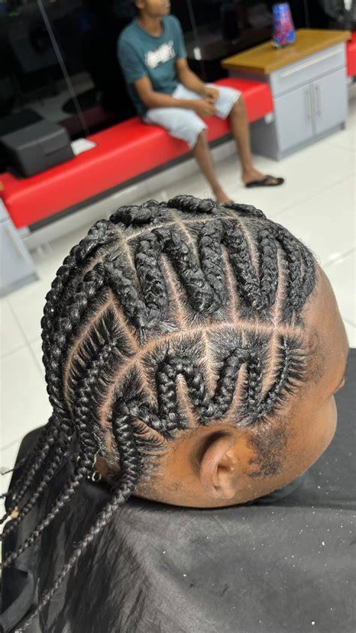 Zigzag cornrow
